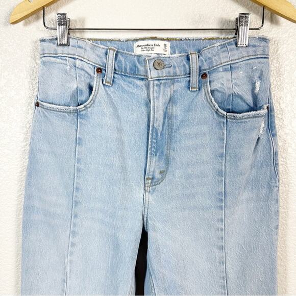 Abercrombie & Fitch Womens The 90s Straight Ultra High Rise Jeans 28 / 6 R - Picture 4 of 12